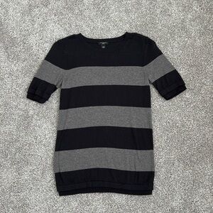 Ann Taylor Petite Striped Short Sleeve Sweater Top - Size XSP